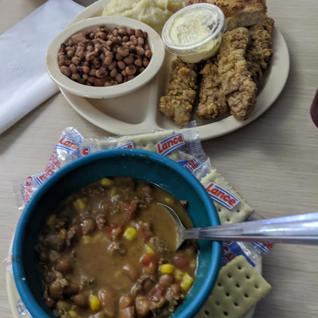 Steak Fingers and Taco Soup