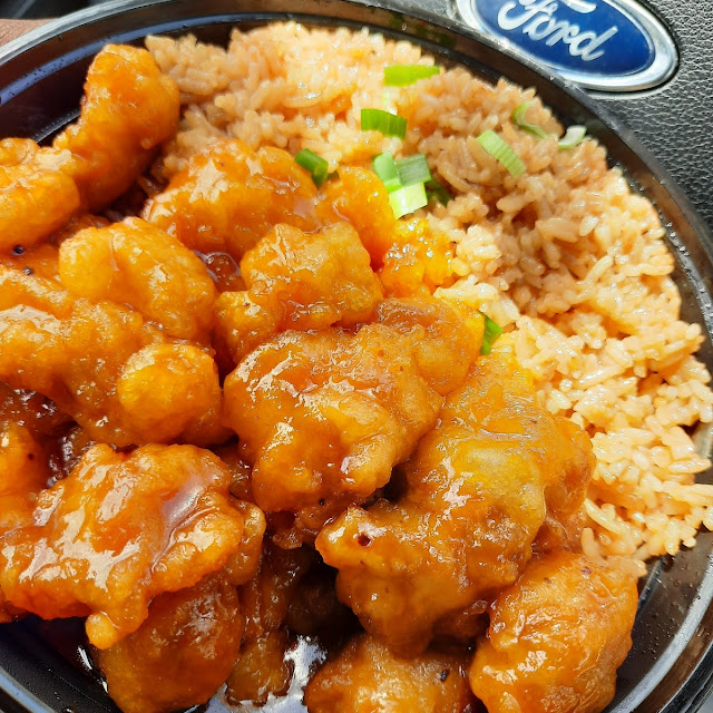 General TSO Chicken with Fried Rice