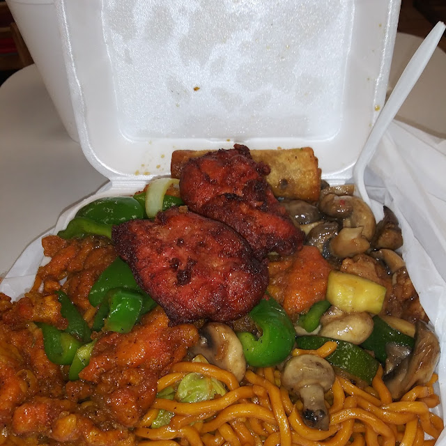 3 Entrees w Chicken Steak & Lo Mein
