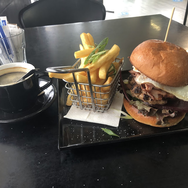 Hamburger with Bacon & Egg