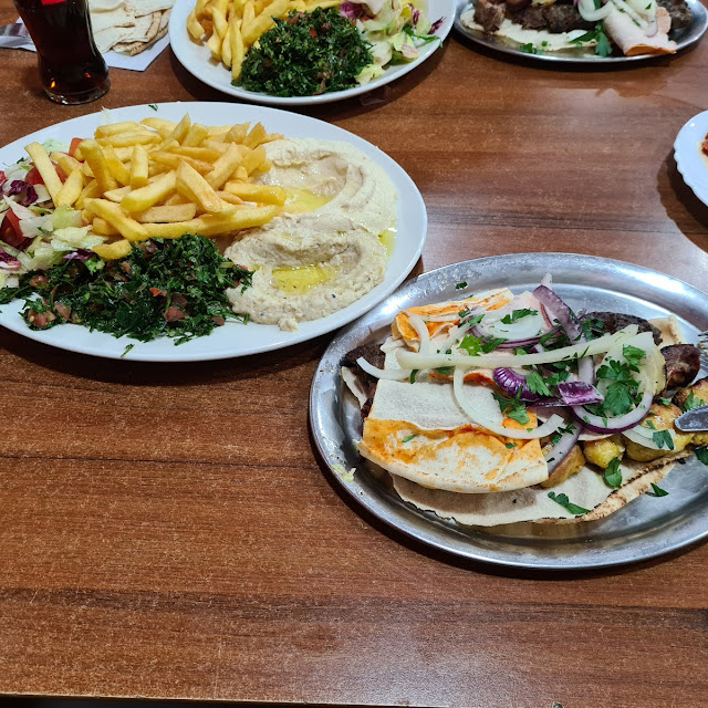 Shish Tawook and Salads