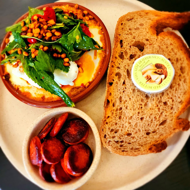 Mediterranean Baked Eggs with Chorizo