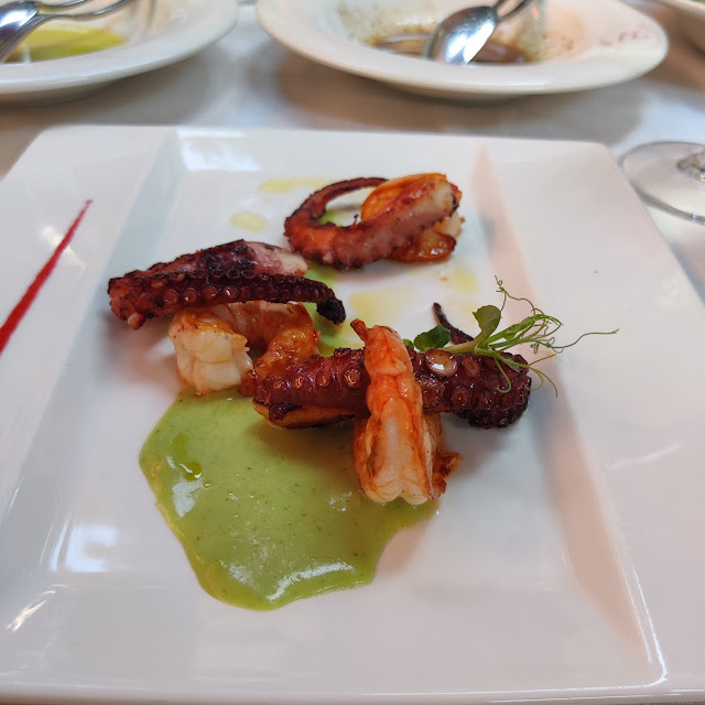 Octopus and Prawns