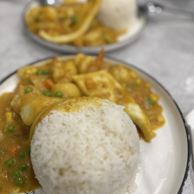 Black Pepper Sauce on Rice