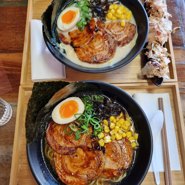 Tonkotsu Ramen and Shoyu Ramen