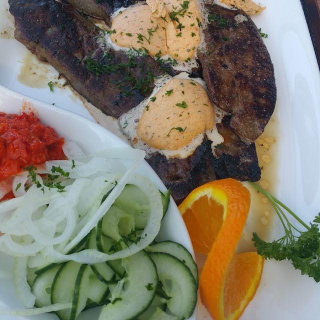 Leber Gegrillt Mit Pommes