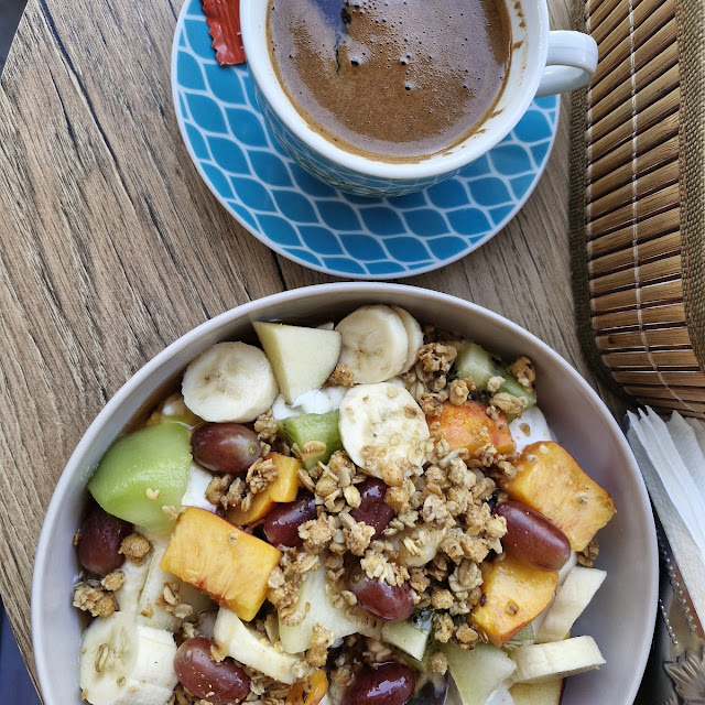 Fruit Bowl with Yoghurt and Granola