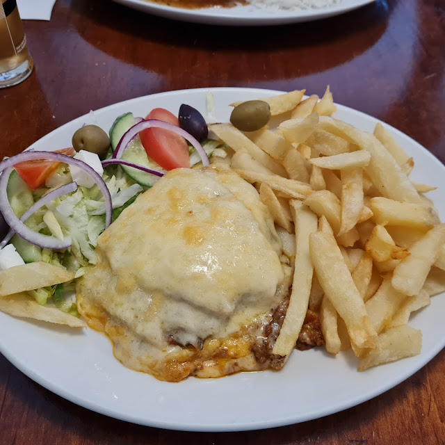 Homemade Lasagne Chips & Salad