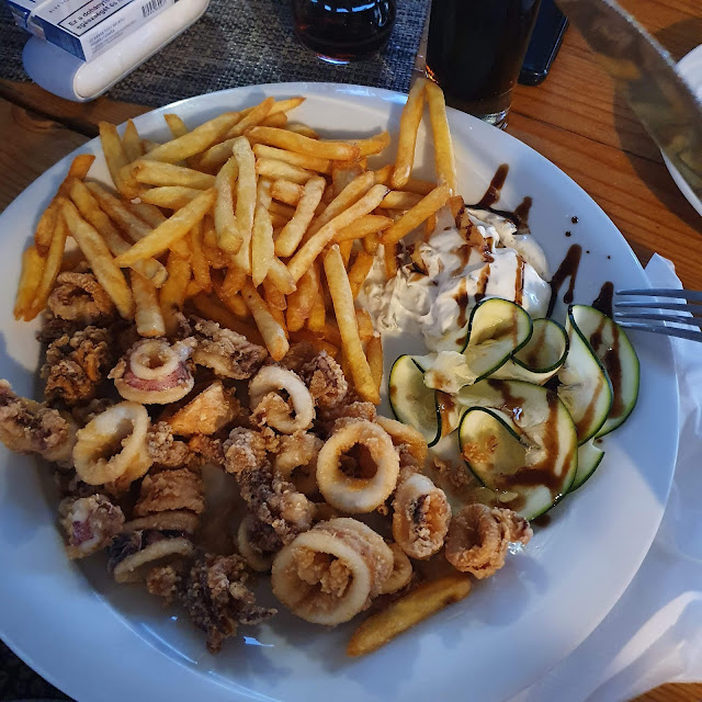 Freid Squid with French Fries