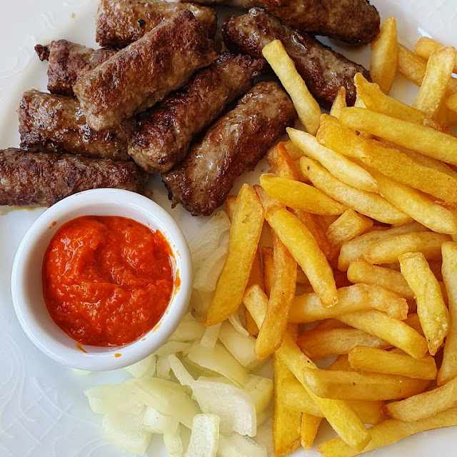 Čevacići And French Fries Ajvar