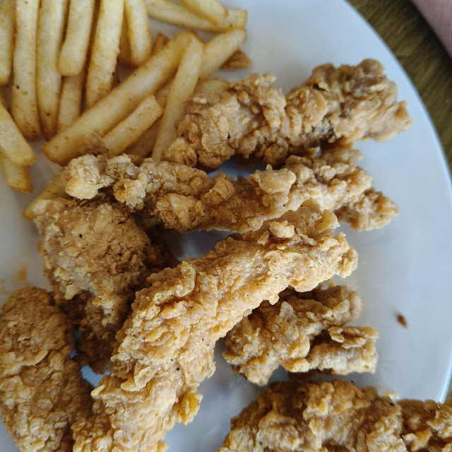 Crispy Chicken with Chips