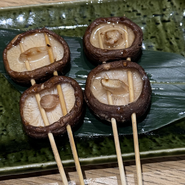 Shiitake Mushrooms Grilled