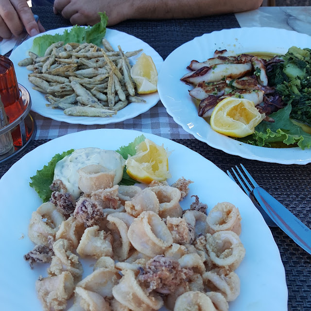 Frischer Tintenfisch