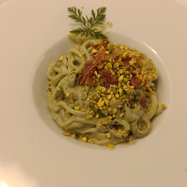 Piciarelli Al Pistacchio E Pancetta Croccante