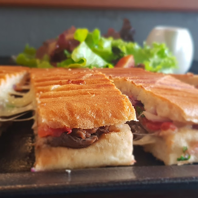 Double Cheese Beef Panini