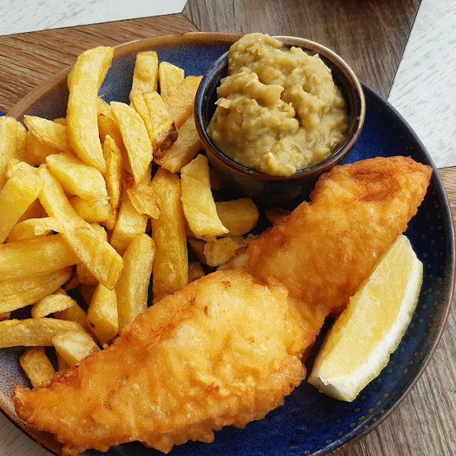Fish Chips and Mushy Peas