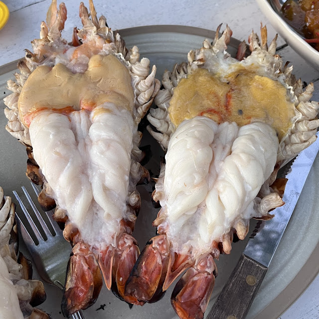 กุ้งเผา grilled prawns