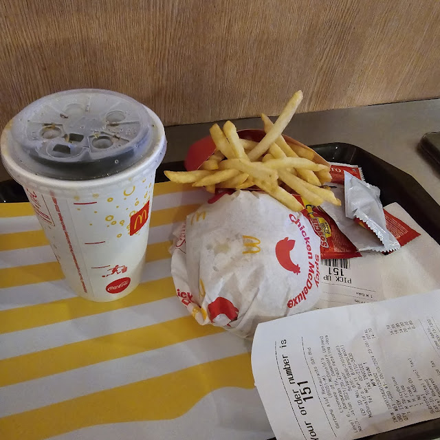 Burger and Fries with Cheese