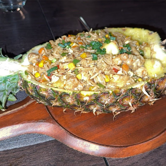 Pineapple Shrimp & Chicken Fried Rice