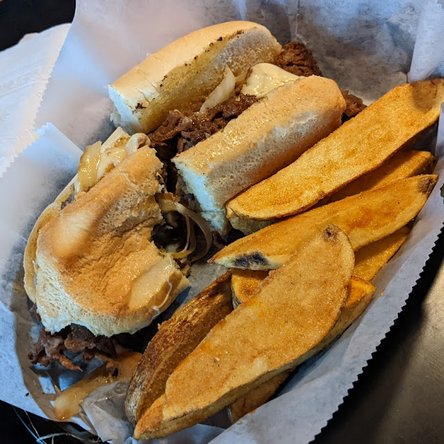 Philly Cheesesteak and Jo Jos
