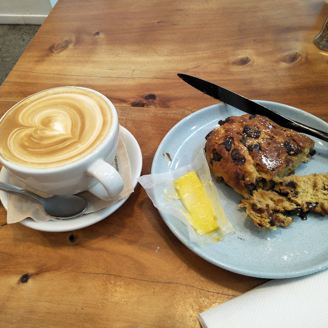 Date Scone with Coffee