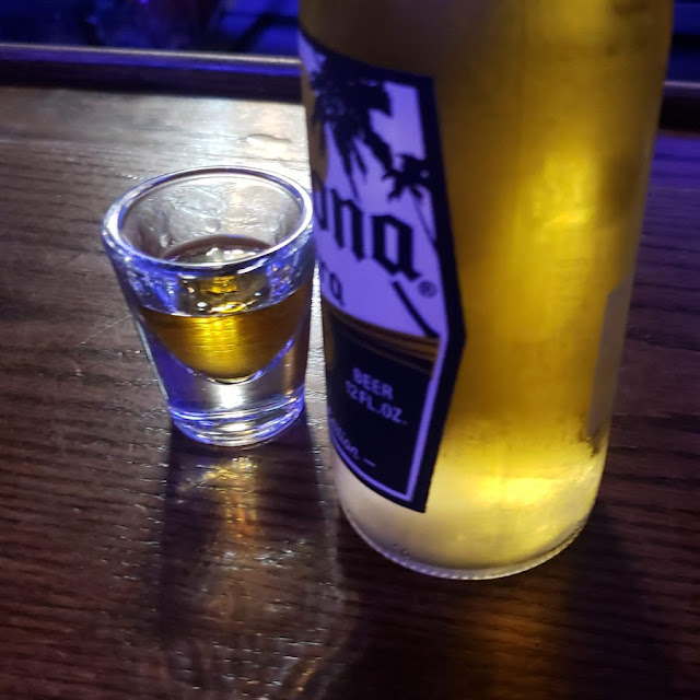 A Corona Extra with Fire Ball