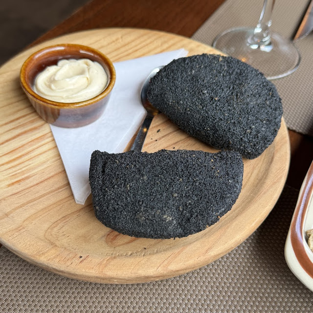 Fried Onion with Black Garlic Mayonnaise
