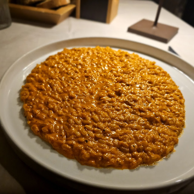 Risotto Crema Di Scampi E Tartufo Nero