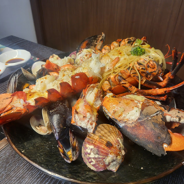 생랍스타 버터그릴 2인분 grilled live lobster with butter