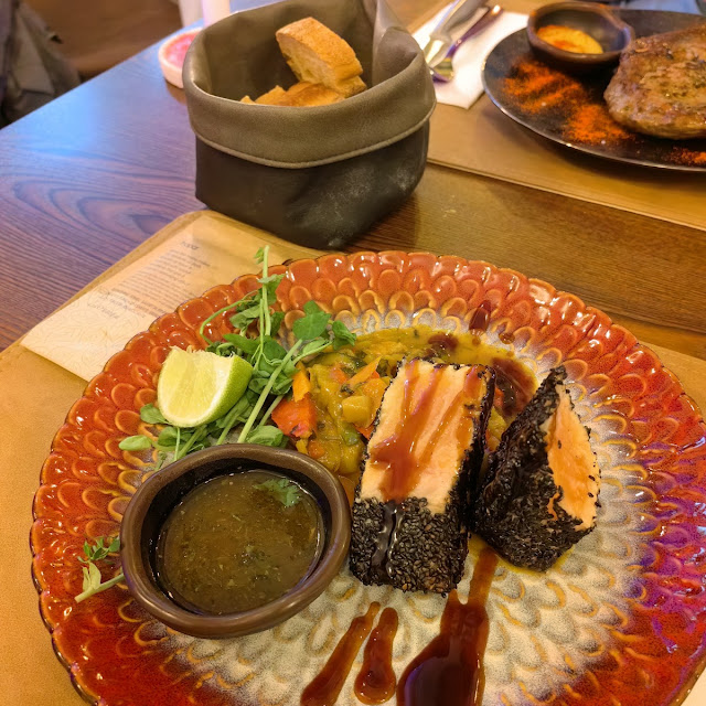 Salmon with Sesame Crust