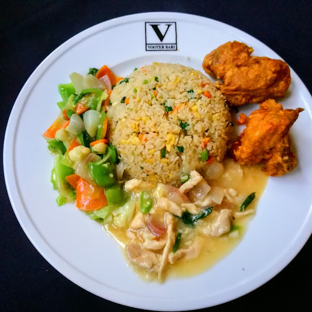 Fried Chicken with Fried Rice