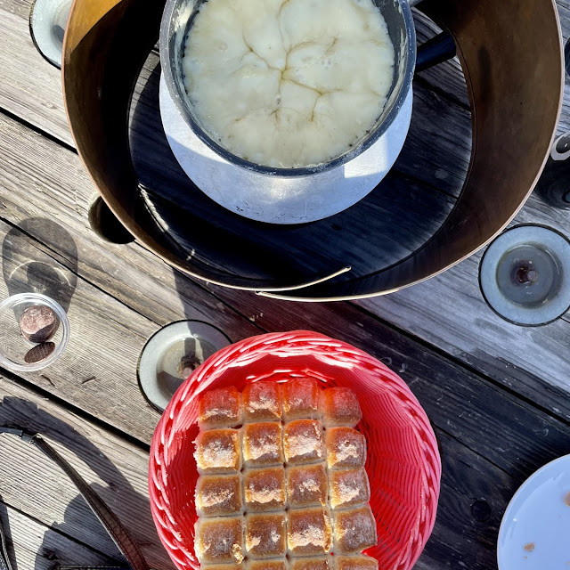 Mushroom Cheese Fondue