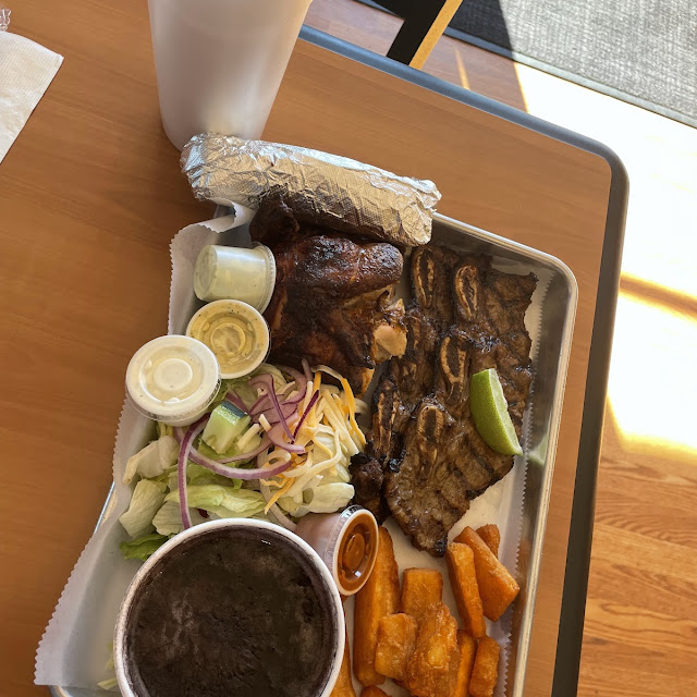 Steak Ribs and Chicken Combo