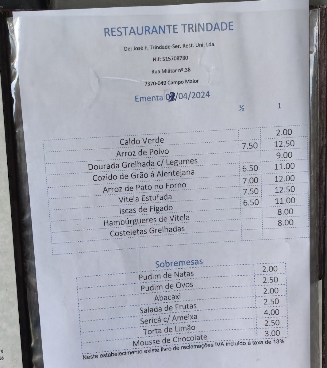 Menu Photo 0