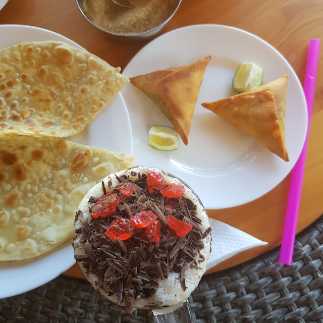 Caramel Milkshake Samosa Chapati