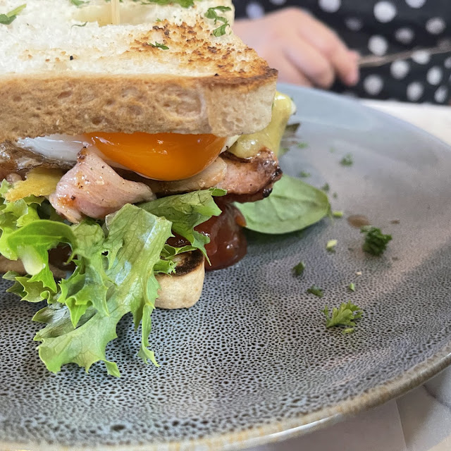 Eggs Bacon Vintage Cheese Sandwich
