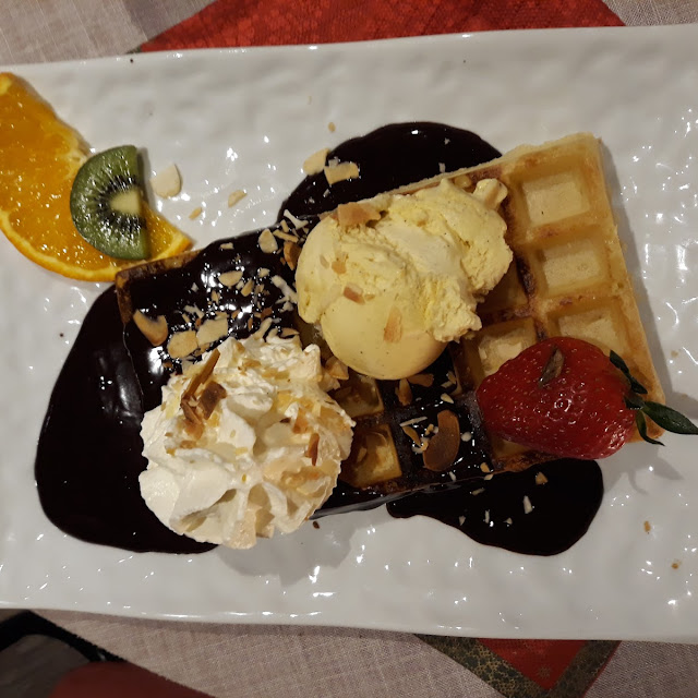 Gaufre Chocolat Glace Vanille
