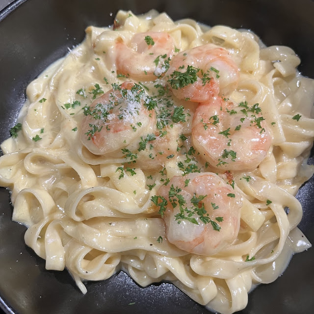 Tagliatelle Con Camarones
