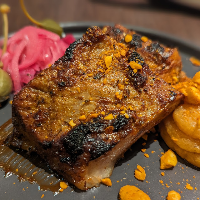 Pork Belly with Sweet and Mashed Potatoes