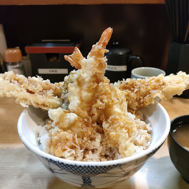 穴子海老天丼 大盛り
