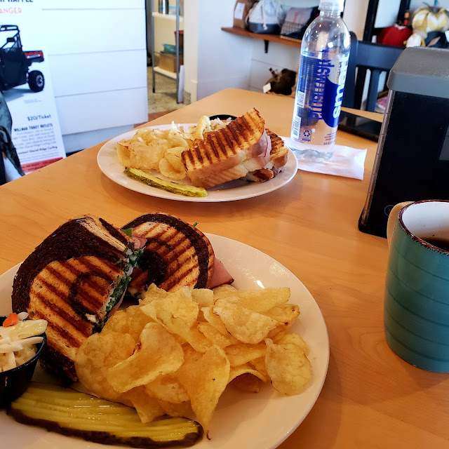 The Goat Sandwich and Coffee