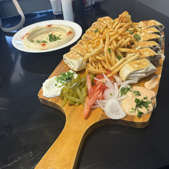 Chicken and Beef Shawarma Sandwich