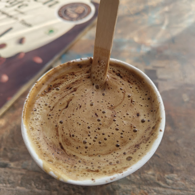 Hand Beaten Hot Coffee