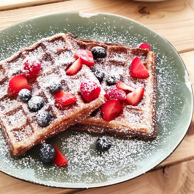 Waffeln Mit Erdbeeren