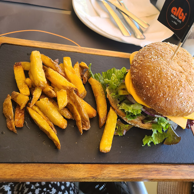 Vegan Burger and Fries