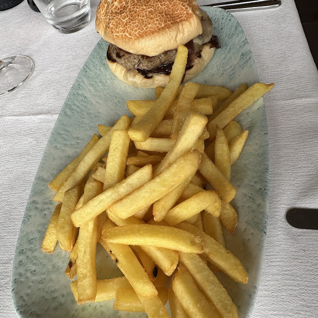 Veal Burger and Fries
