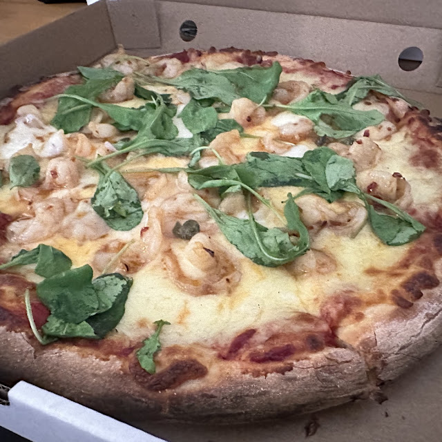 Garlic Chilli Prawn Pizza