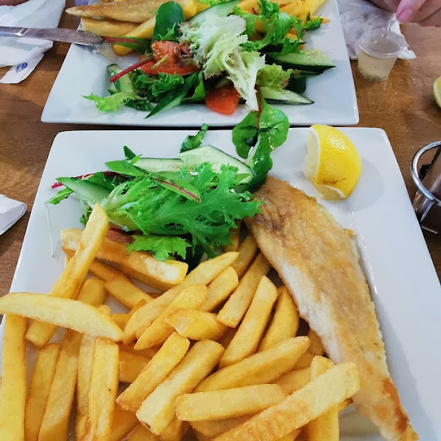 Fish and Chips Salad of the Day