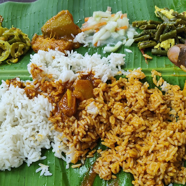 Vege Banana Leaf Rice Set