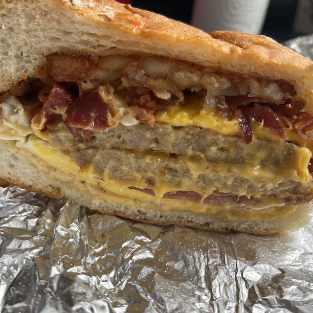Breakfast Belly Buster Sandwich